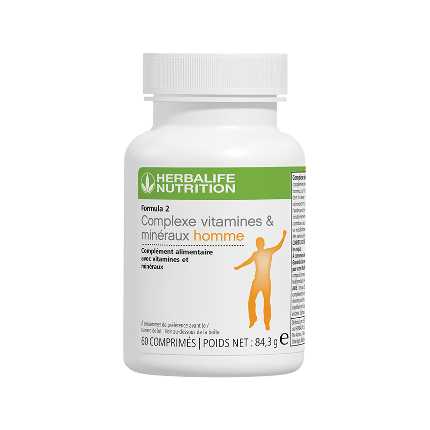 Formula 2 Complexe vitamines et minéraux homme 60 comprimés – 85.3 g