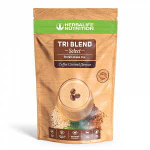 Herbalife Tri Blend Select – Mélange protéiné Café Caramel 600 g