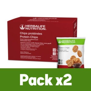 Pack x2 Chips Protéinées Saveur Barbecue 10 sachets de 30g