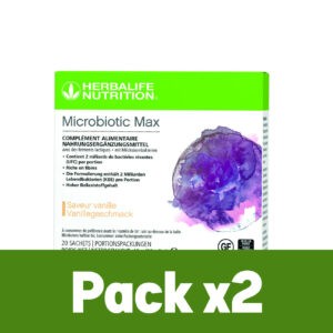 Pack x2 Microbiotic Max Vanille 20 sachets de 2g