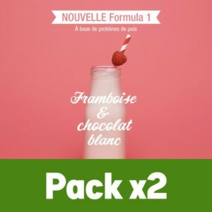 Pack x2 Formula 1 Framboise & Chocolat blanc